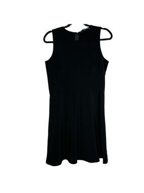 Mango Sleeveless Classic Little Black knee Length Sheath Dress, size M